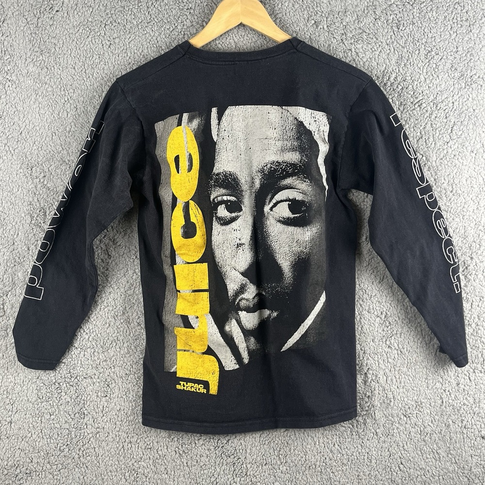 Tupac Shakur Men's‎ Size Small Long Black Sleeve Juice Shirt. 100% Cotton